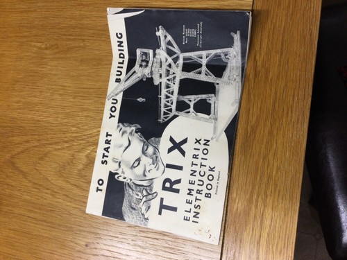 Trix instruction book vintage