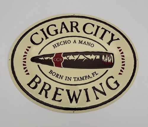 Cigar city brewing metal tin - cigar,