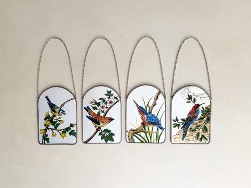 Hand painted vintage bird - painted,