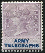 Army Telegraphs 1890's 2d OVPT