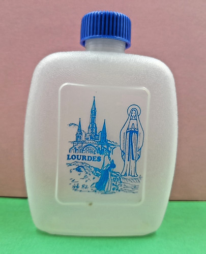 Holy water bottle lourdes - water,