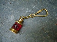 KeyRing Ships Red Port Brass Lamp Nautical /ships Starboard Side Key Ring Navy