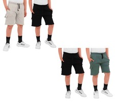 2 Pack Boys Kids Fleece Shorts