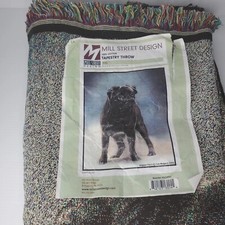 Mill Street Design Pug Tapestry Cotton Throw Blanket Tom Weigland 2003
