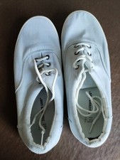 MENS SIZE 11 PALE BLUE PLIMSOLL STYLE SHOES. CEDARWOOD STATE (PRIMARK) 