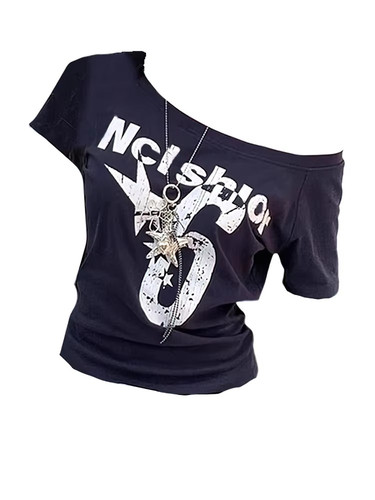 Women shirt off shoulder - t-shirt,