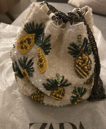 Zara coconut sequins beads - zara,