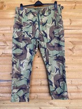 Vintage British Military Woodland DP Combat Trousers, CLIX Zip