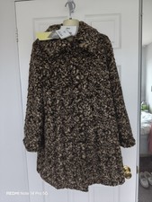 Dennis Basso Faux Fur Coat –  Luxurious Textured Winter Jacket