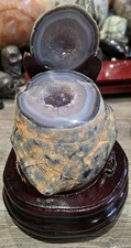 Large Druzy Agate Geode On