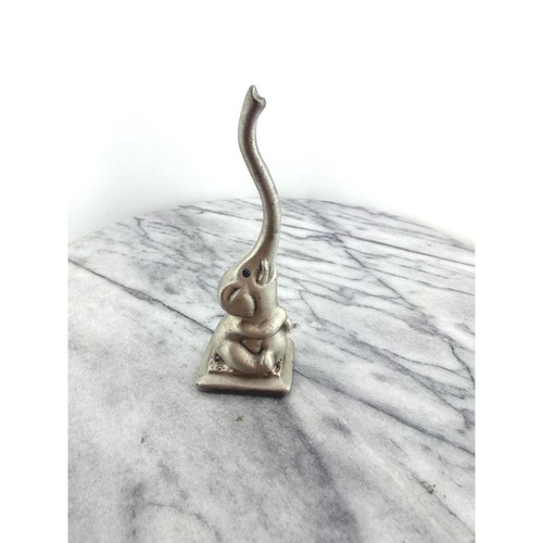 Vintage elephant ring holder - elephant,