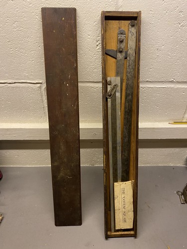 Antique sliding square ruler