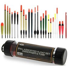 NGT Fishing Float Set 24pc Assorted With Rubbers & Disgorgers Carp coarse Tackle