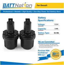 2x 7.2V 3Ah NiMh Battery for