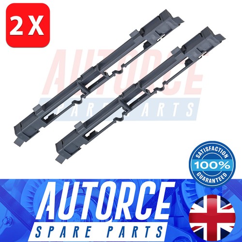 Roof rail trim front black - 2x,