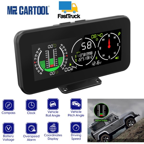 Car gps digital inclinometer - car,