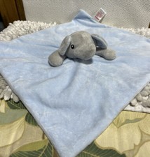 Large Soft Touch Blue Elephant Baby Comforter Blanket Blankie Soft Toy