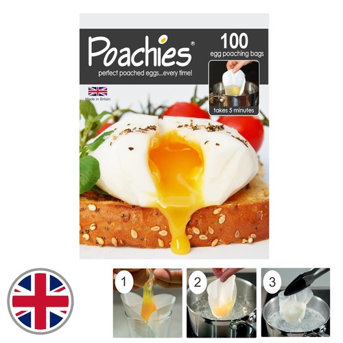 Recyclable egg poaching bags - egg,