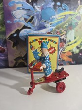 Tin Wind-Up Toy Clown On