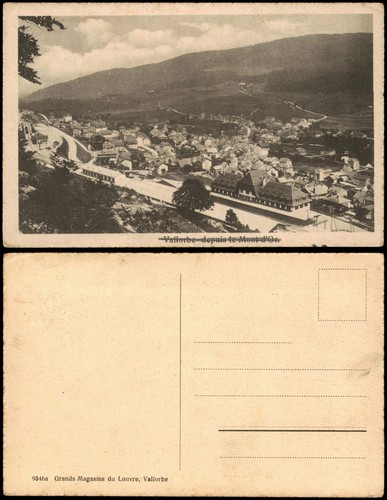 Postcard vallorbe panoramic - postcard,