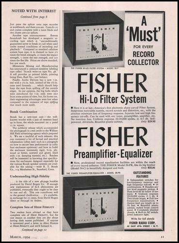 1954 fisher radio new york - fisher,