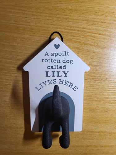 Personalised lily dog tail - lily,