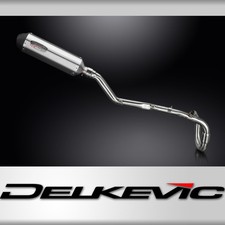 Suzuki DRZ400E 2000-2009 Delkevic Full Exhaust 343mm X-Oval Stainless Silencer