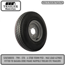 Trailer Wheel Rim & Tyre