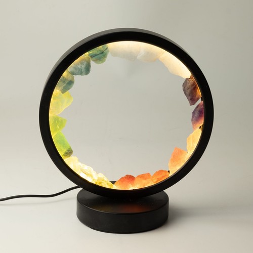 Chakra gemstone halo lamp - gemstone,