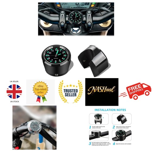 Handlebar clock aluminum - clock,