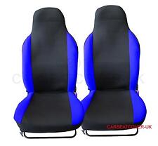 For Renault Twizy  - Pair of PREMIUM Blue & Black Car Seat Covers