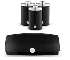 Swan Townhouse Black Bread Bin
