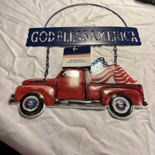 Metal welcome patriotic - welcome,