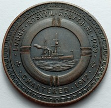 Vintage Masonic penny - Lodge Rosyth 1159 Scotland