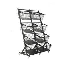 4-Tier Metal Veg&Fruit Retail