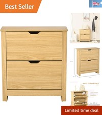 Sleek 2-Drawer Narrow Shoe