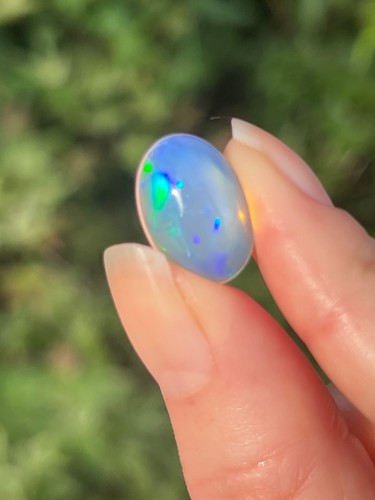 Opal precious white rainbow - opal,