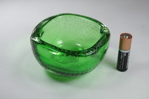 Vintage green ashtray bubble - ashtray.,