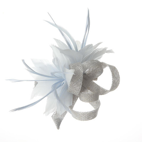 Women flower feather clip - flower,