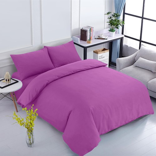 Plain duvet quilt cover with - plain,