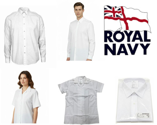 Shirt white long short - rn,