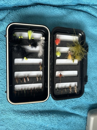 Fly fishing box with files - , (5)