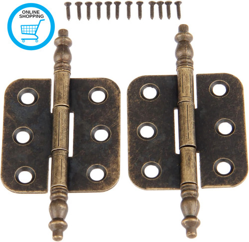 2pcs antique brass hinges 35 - hinges,,