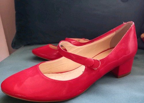 Red patent shiny mary - shiny,