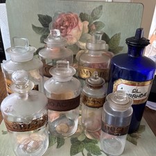 Apothecary glass bottles set - bottles,