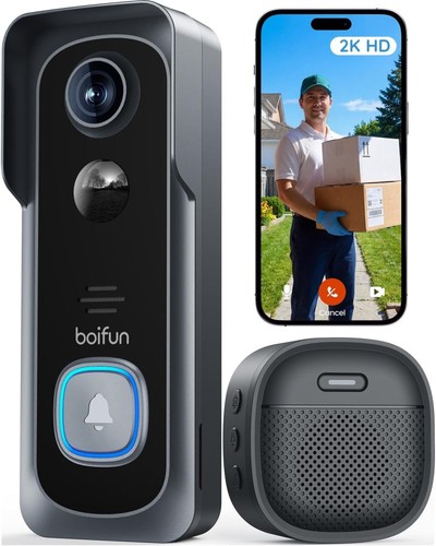 Battery doorbell camera - 2k,