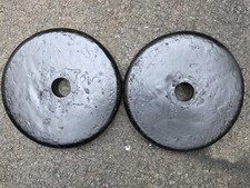 Weight Plates - 2 x 4.8kg  cast iron 1 inch