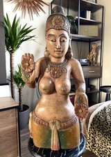 Large Vintage Indian Wooden