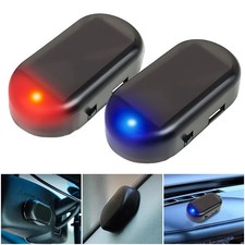 Solar Power Car LED Fake Dummy Alarm Warning Security Anti-Theft Flashing Light