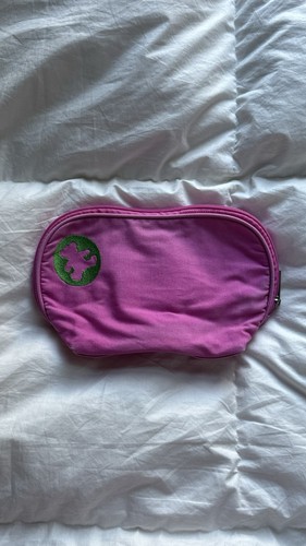 Pink jet cosmetic bag - pink,
